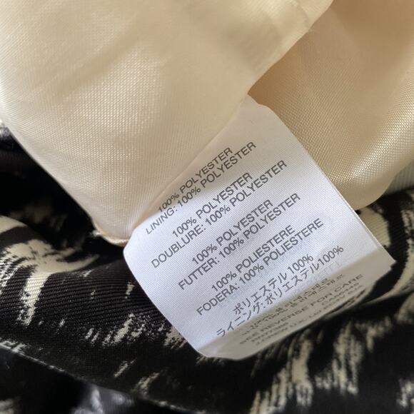 J. CREW Pleated Mini Skirt Womens Sz 8 Black Southwestern Aztec Tribal - Picture 6 of 7